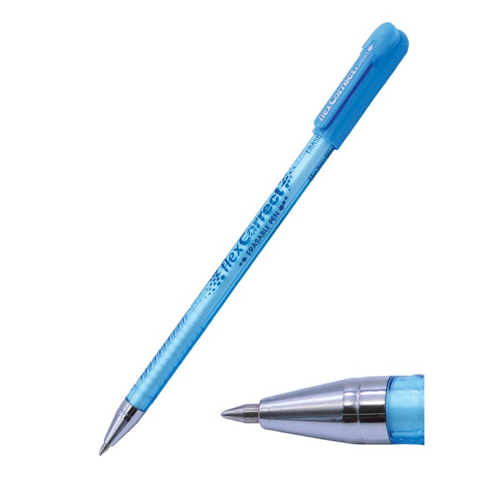 Ручка гелевая со стираемыми чернилами Flexoffice, пишущий узел 0.5 мм, чернила синие - Фото 1