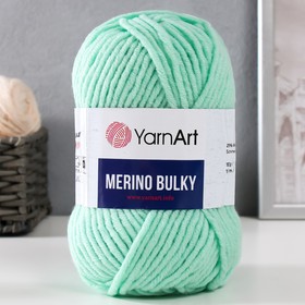 Пряжа "Merino bulky" 25% шерсть 75% акрил 100м/100гр (841 весна) 9464928