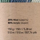 Пряжа "Nordic" 20% шерсть, 80% акрил 510м/150гр (654) - Фото 4