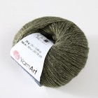 Пряжа для вязания спицами, крючком YarnArt, Silky Wool, 35% силк район, 65% мерино вул, 190 м/25г, (346 полынь) 9464944 - фото 1678858