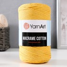 Пряжа "Macrame Cotton" 20% полиэстер, 80% хлопок 225м/250гр (764 ярк.желтый) 9464973 - фото 10230996