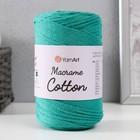 Пряжа "Macrame Cotton" 20% полиэстер, 80% хлопок 225м/250гр (783 т.изумруд) 9464974 - фото 10231000