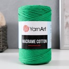 Пряжа "Macrame Cotton" 20% полиэстер, 80% хлопок 225м/250гр (759 ярк.зеленый) 9464981 - фото 10231022