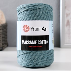 Пряжа "Macrame Cotton" 20% полиэстер, 80% хлопок 225м/250гр (795 св.джинс) 9464993