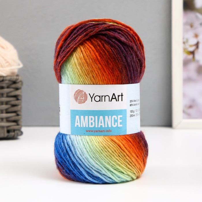 Пряжа для вязания спицами, крючком YarnArt, Ambiance, 80% акрил, 20% шерсть, 250 м/100 г, (157) - Фото 1