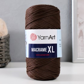 Пряжа "Macrame XL" 100% полиэстер 130м/250г (157 шоколад) 9465013