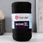 Пряжа "Macrame XL" 100% полиэстер 130м/250г (148 черный) 9465018 - фото 10231121