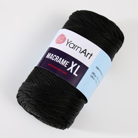 

Пряжа "Macrame XL" 100% полиэстер 130м/250г (148 черный)