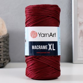 Пряжа "Macrame XL" 100% полиэстер 130м/250г (145 бордо) 9465023