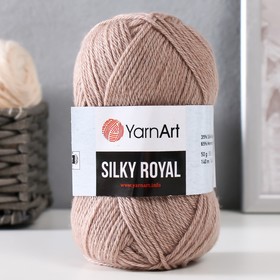 Пряжа "Silky Royal" 65% мерин.шерсть, 35% иск.шелк 140м/50г (437 беж) 9465052