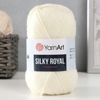 Пряжа "Silky Royal" 65% мерин.шерсть, 35% иск.шелк 140м/50г (430 молочный) - фото 296529687