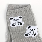 Носки женские "Мишки", цвет серый, размер 23-25 - фото 46442245