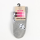 Носки женские "Мишки", цвет серый, размер 23-25 - фото 46442247