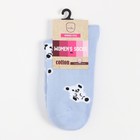 Носки женские "Мишки", цвет голубой, размер 23-25 - фото 805233862