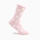 Носки женские "Горошек", цвет светло-розовый, размер 23-25 - фото 10231562