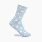 Носки женские "Горошек", цвет голубой, размер 23-25 - фото 2827556