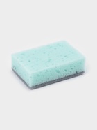 Дозатор для моющего средства с подставкой для губки Raccoon, губка в комплекте, синий - Фото 4