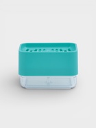 Дозатор для моющего средства с подставкой для губки Raccoon, губка в комплекте, бирюзовый - Фото 4