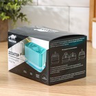 Дозатор для моющего средства с подставкой для губки Raccoon, губка в комплекте, бирюзовый - Фото 6