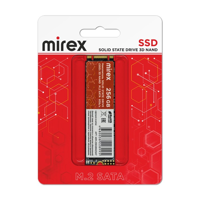 Накопитель SSD Mirex, SATA, 256 Гб, М2 - фото 51308109