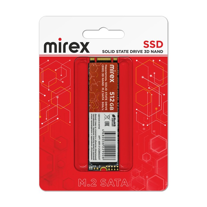 Накопитель SSD Mirex, SATA, 512 Гб, М2 - фото 51308114