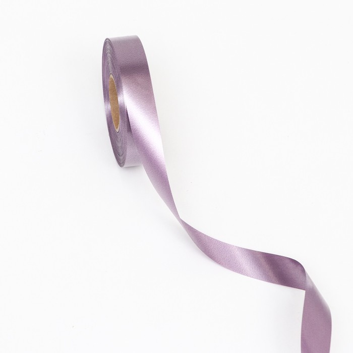 Лента для декора и подарков, бледно-пурпурный, 2 см х 45 м - фото 1900309035