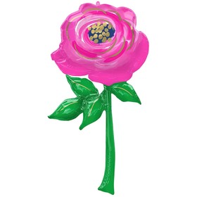 Шар фольгированный 54" "Розовая роза"