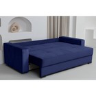 Прямой диван «Кардинал», подлокотники с МДФ, механизм тик-так, НПБ, цвет selfie deep blue - Фото 2