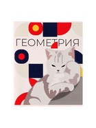 Предметная тетрадь по геометрии Calligrata «Животные мемы», 36 листов, в клетку, со справочным материалом, обложка из мелованной бумаги - Фото 4