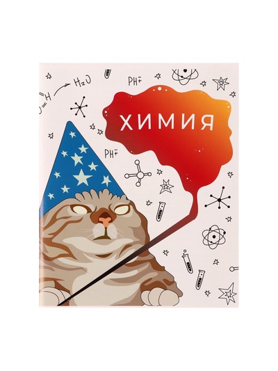 Предметная тетрадь по химии Calligrata «Животные мемы», 36 листов, в клетку, со справочным материалом, обложка из мелованной бумаги