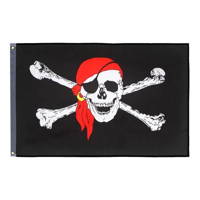 Флаг "Пираты" , 60 х 90 см, полиэстер