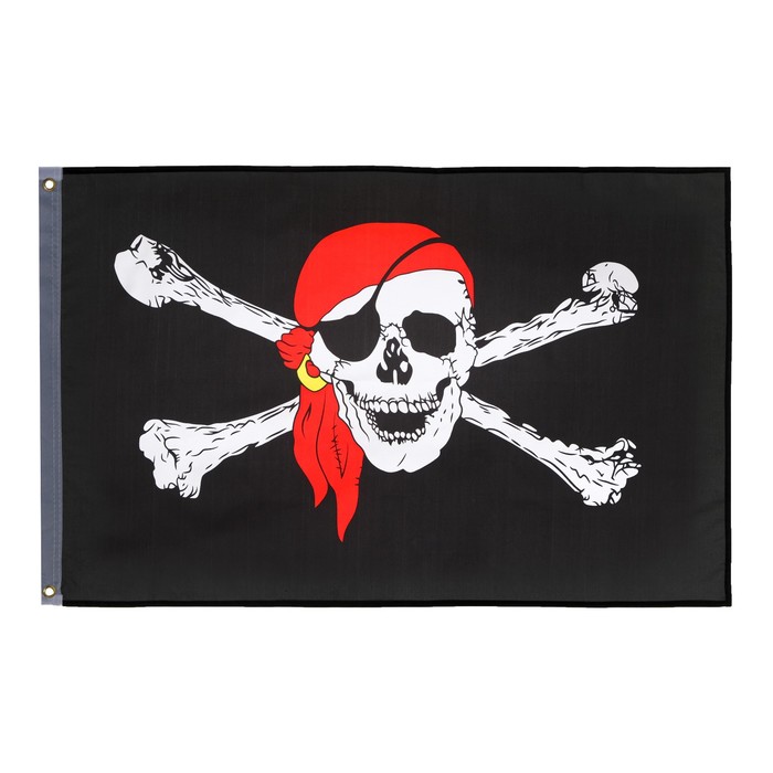 Флаг "Пираты" , 60 х 90 см, полиэстер - Фото 1
