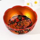 Салатник деревянный хохлома «Резной», 15-16×7 см - Фото 3