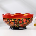 Салатник деревянный хохлома «Резной», 15-16×7 см - Фото 4