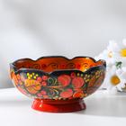 Салатник деревянный хохлома «Резной», 15-16×7 см - Фото 6