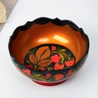 Салатник деревянный хохлома «Резной», 15-16×7 см - Фото 8