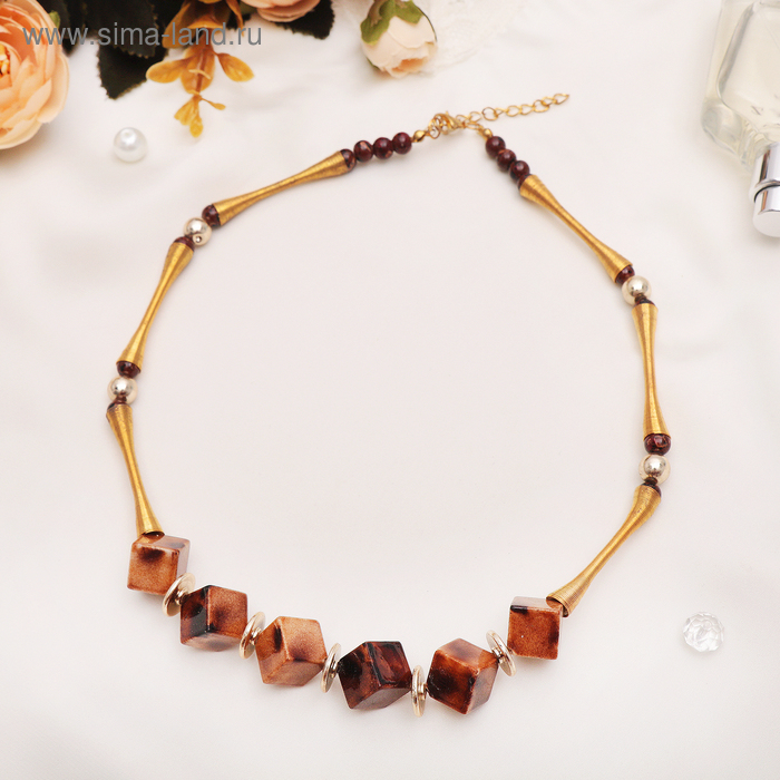 Бусы «Обряд» куб, цвет МИКС - Фото 1