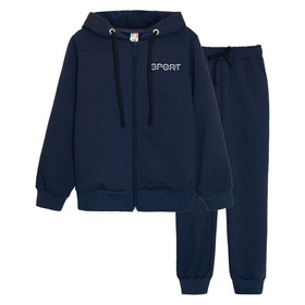 

Спортивный комплект для мальчика: размер 134 см, цвет синий
