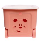 Детский ящик для игрушек COOL, на колёсах 50 литров, цвет персиковая карамель - фото 3889579