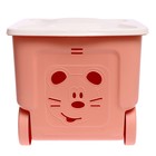 Детский ящик для игрушек COOL, на колёсах, 50 л, цвет персиковая карамель - Фото 5
