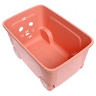 Детский ящик для игрушек COOL, на колёсах, 50 л, цвет персиковая карамель - Фото 6