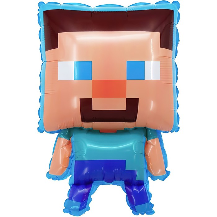 Воздушный шар фольгированный 26" «Пиксельный герой» - Фото 1