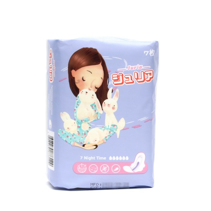 Прокладки женские Juria Night Time, гигиенические, 7 шт. - Фото 1