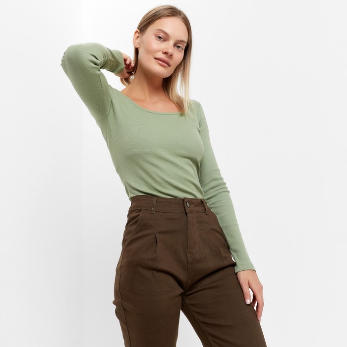 Джинсы женские, цвет хаки, размер 44 60202