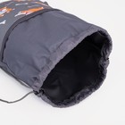 Мешок для обуви на шнурке, «ЗФТС», наружный карман, цвет серый - фото 24154380