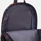 Рюкзак школьный из текстиля на молнии, наружный карман, «ЗФТС», цвет чёрный - фото 22004304