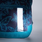 Рюкзак детский на молнии, наружный карман, цвет бирюзовый - Фото 6