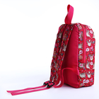 Рюкзак детский на молнии, 2 наружных кармана, цвет розовый - фото 6802766
