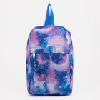 Рюкзак детский на молнии, 2 наружных кармана, цвет фиолетовый - фото 319254233