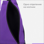 Рюкзак для обуви на молнии, до 35 размера,TEXTURA, цвет фиолетовый - фото 9369837